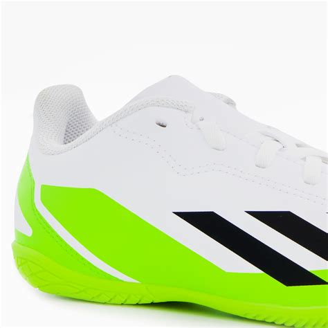 adidas zaalschoenen sport wit|Adidas white athletic shoes.